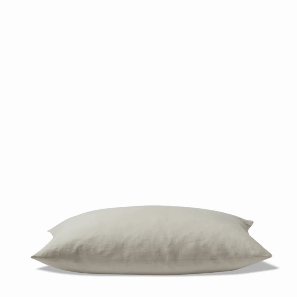 200 LINTEX Coussin épais en lin - Chambray Pierre