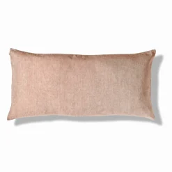 200 LINTEX Coussin épais en lin - Chambray Brique de Sienne