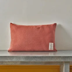 200 LINTEX Coussin épais en lin - Uni Rose