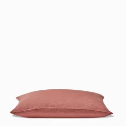 200 LINTEX Coussin épais en lin - Uni Rose