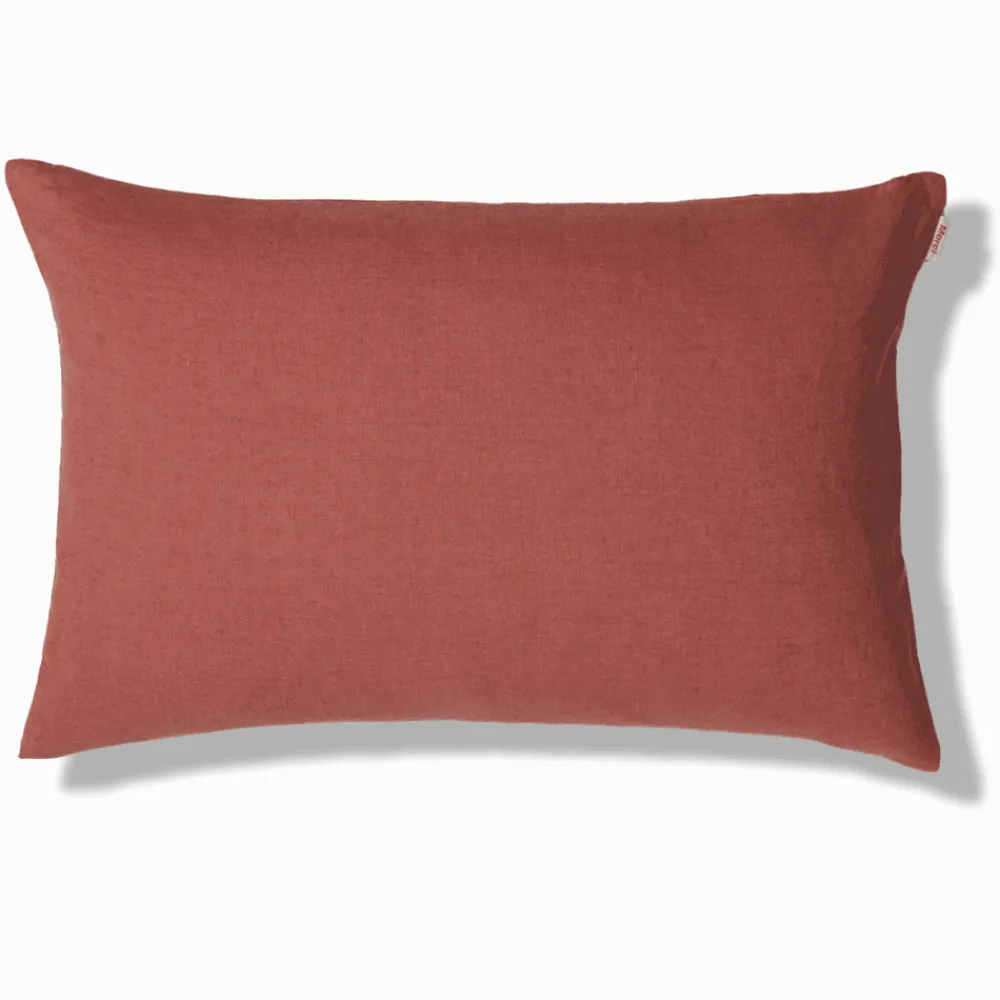 200 LINTEX Coussin épais en lin - Uni Rose