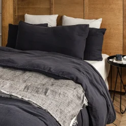 2100 GAZEX Coussin rectangle en gaze de coton - Gris Fusain