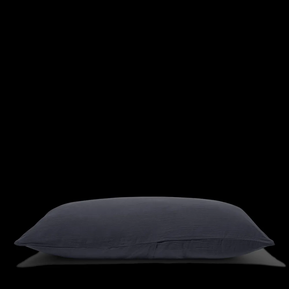 2100 GAZEX Coussin rectangle en gaze de coton - Gris Fusain