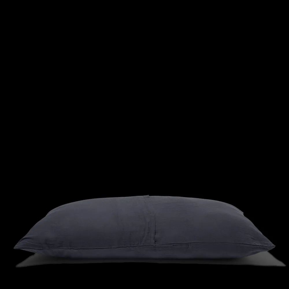 2100 GAZEX Coussin rectangle en gaze de coton - Gris Fusain