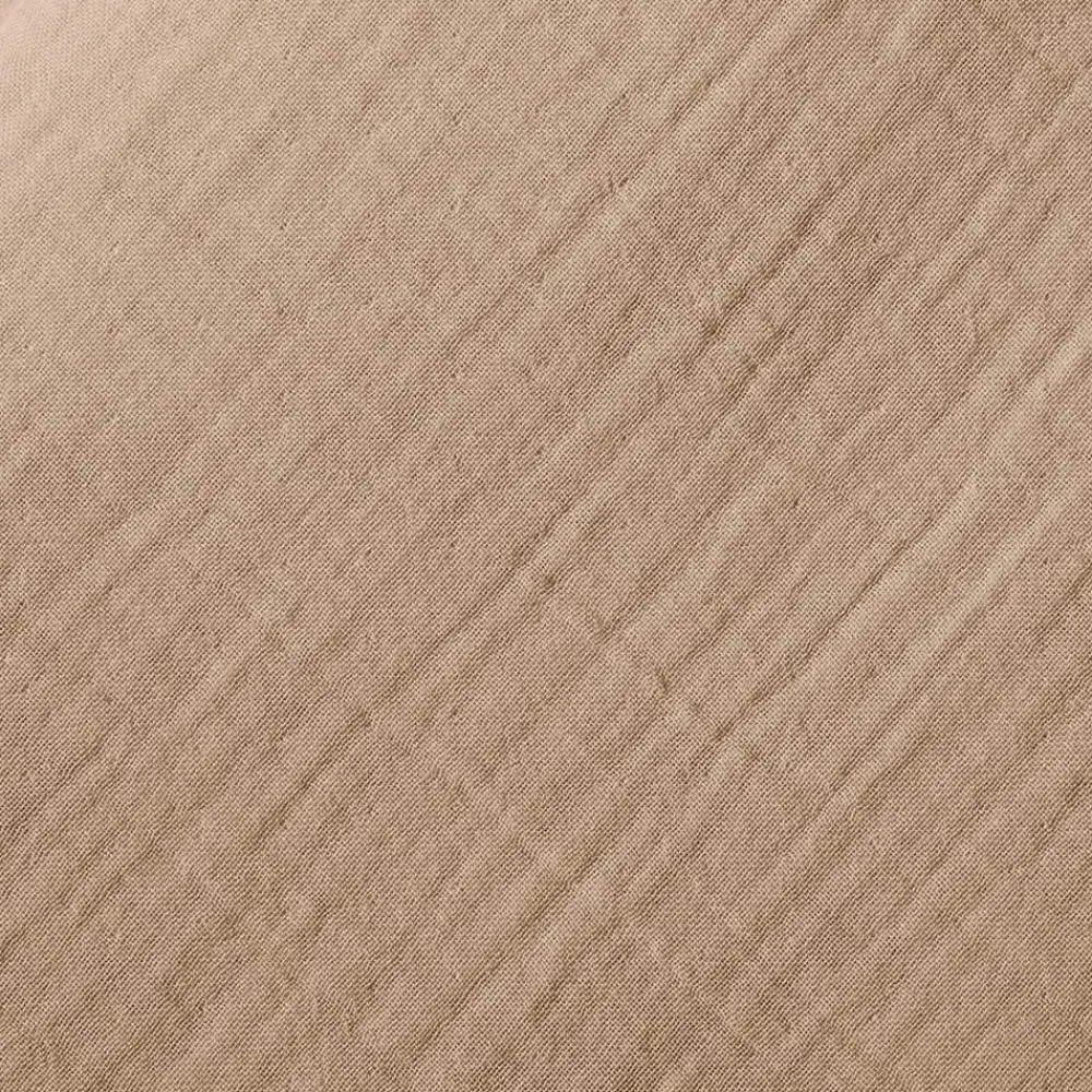 2100 GAZEX Coussin rectangle en gaze de coton - Beige Quai de Seine