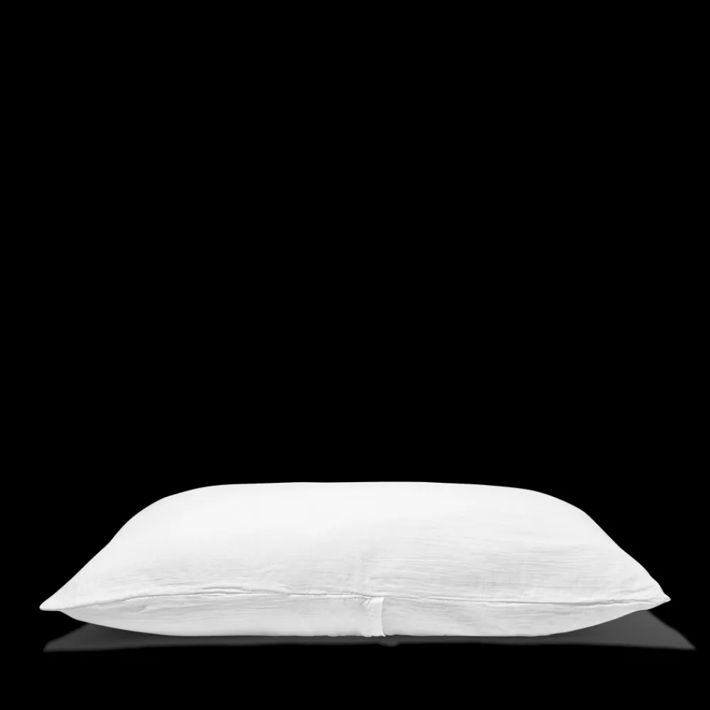 2100 GAZEX Coussin rectangle en gaze de coton - Blanc de Meudon