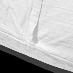 2100 GAZEX Coussin rectangle en gaze de coton - Blanc de Meudon