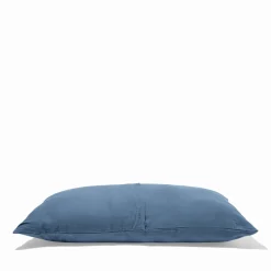 2100 GAZEX Coussin rectangle en gaze de coton - Bleu zinc