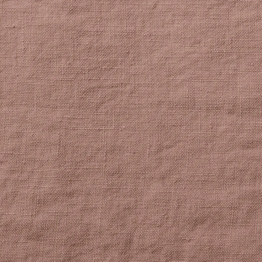 200 LINTEX Coussin rectangle en lin lavé - Rose Argile