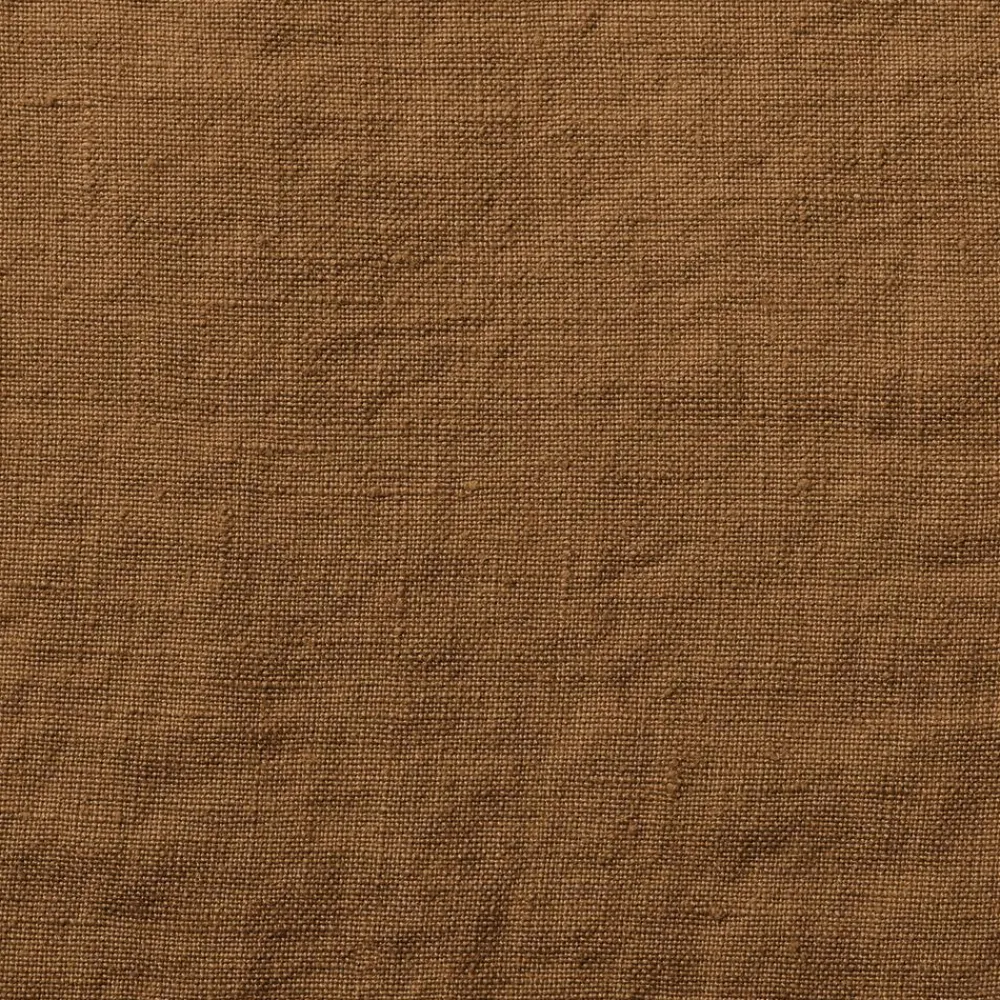 200 LINTEX Coussin rectangle en lin lavé - Brique de Sienne