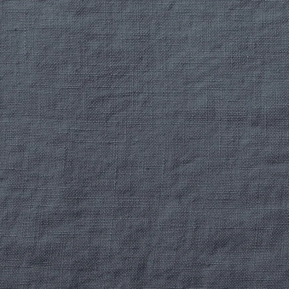 200 LINTEX Coussin rectangle en lin lavé - Bleu Pétrole
