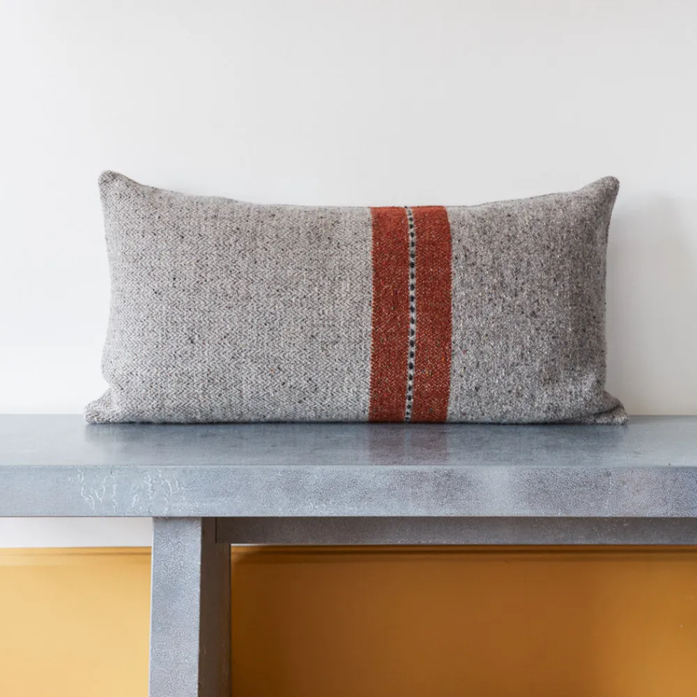 631 LIBECO Coussin rectangulaire Montana - Gris