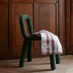 1414 PUEBCO Couverture en coton - Naturel Rouge