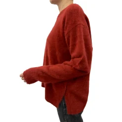 Women CT Plage - Pull Fendu - Rouge