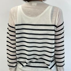 Women CT Plage C.T.plage - Pull Fin Mariniére - Blanc