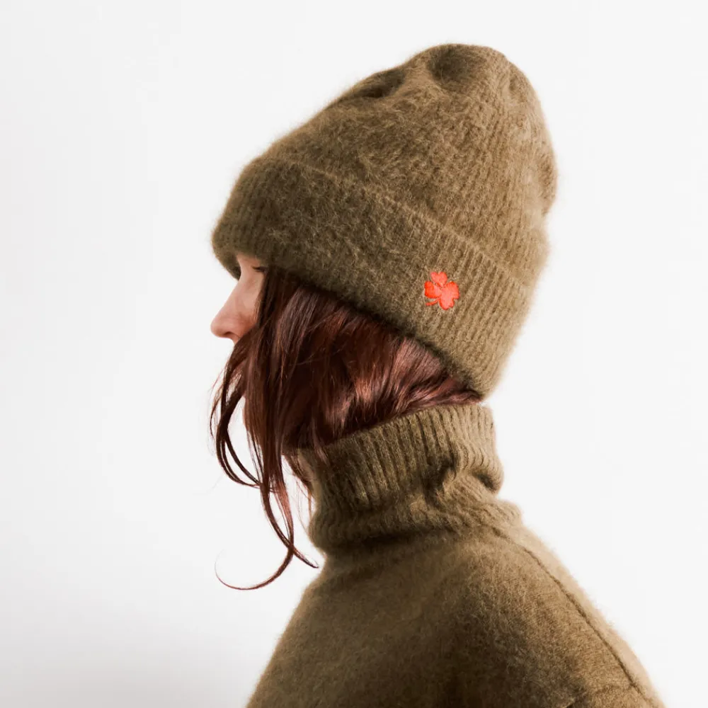 Women CT PLAGE C.T.plage x Merci - Bonnet Trèfle - Olive