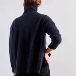 Women CT PLAGE C.T.plage x Merci - Pull Trèfle - Bleu