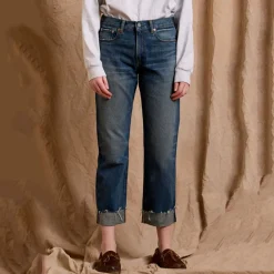 Women Denimist - Lindsay Cuffed Jean - Bleu