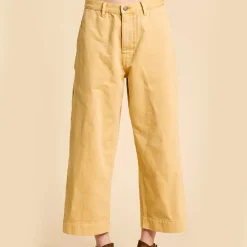Women Denimist - Pantalon Georgia - Or Soleil Couchant