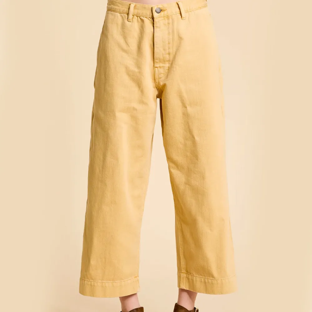 Women Denimist - Pantalon Georgia - Or Soleil Couchant