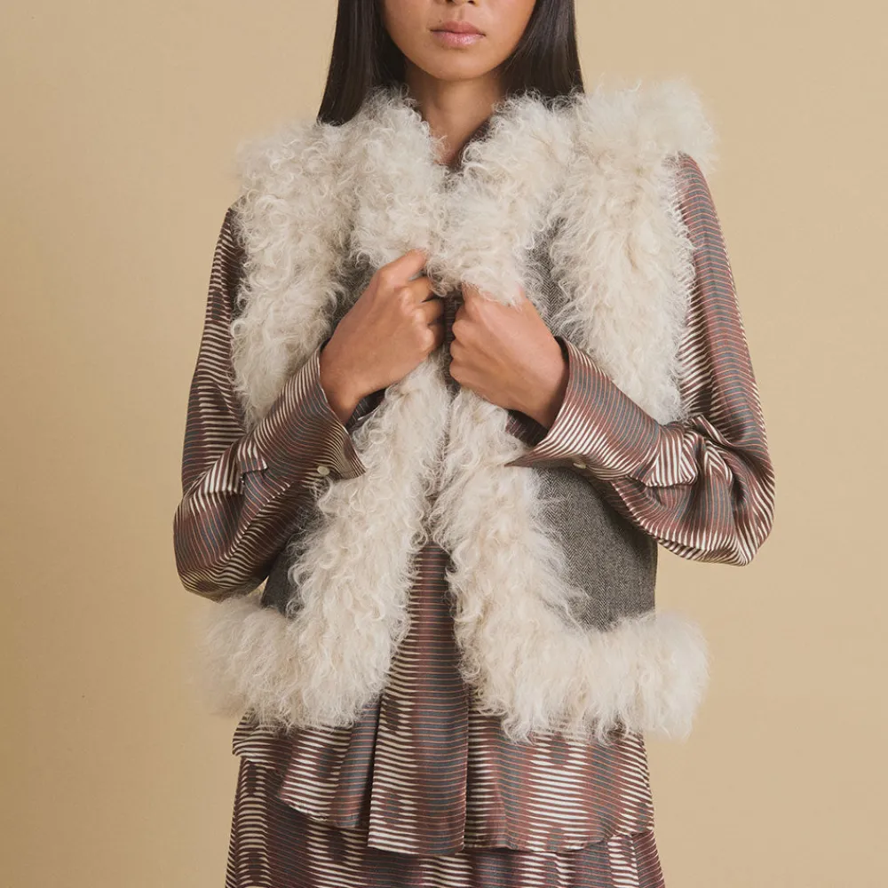 Women DIEGA - Gilet Givro - Ecru