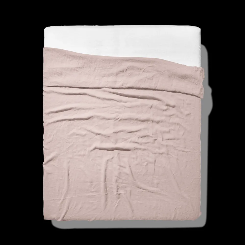 200 LINTEX Drap plat en lin lavé - Beige Rosé