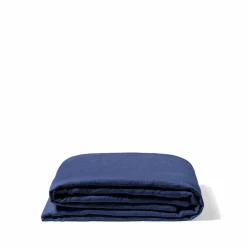 200 LINTEX Drap plat en lin lavé - Bleu Shibori