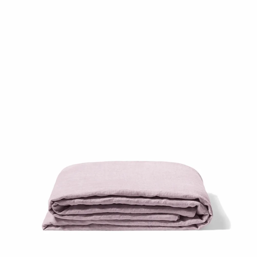 200 LINTEX Drap plat en lin lavé - Parme Fuji Iro