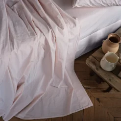 1700 COTEX Drap plat en percale de coton - Rosé Poudré