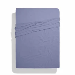 1700 COTEX Drap plat en percale de coton - Mauve Lavantin