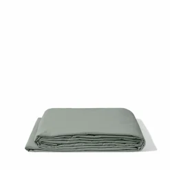 1700 COTEX Drap plat en percale de coton - Vert Lichen