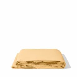 1700 COTEX Drap plat en percale de coton - Jaune Orge