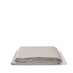 1700 COTEX Drap plat en percale de coton - Gris Pavot