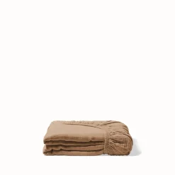 2100 GAZEX Drap-housse en gaze de coton - Brun Haussmann
