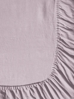 200 LINTEX Drap-housse en lin lavé - Parme Fuji Iro