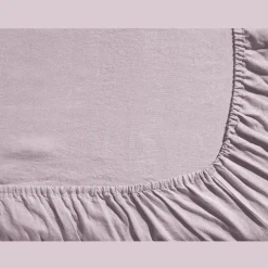 200 LINTEX Drap-housse en lin lavé - Parme Fuji Iro