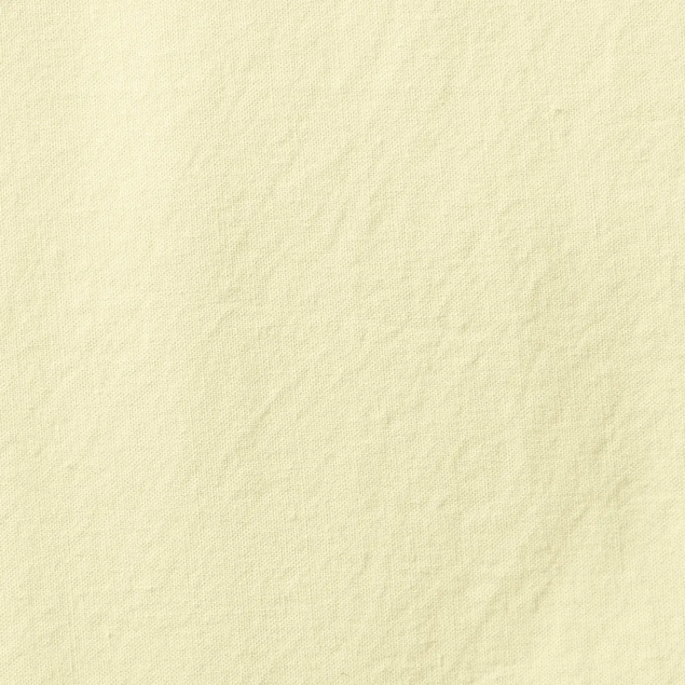 1700 COTEX Drap-housse en percale de coton - Jaune Yuzu