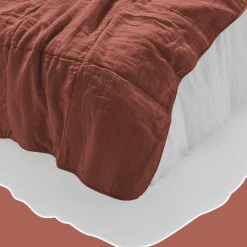 1700 COTEX Édredon bout de lit - Rouge Urushi