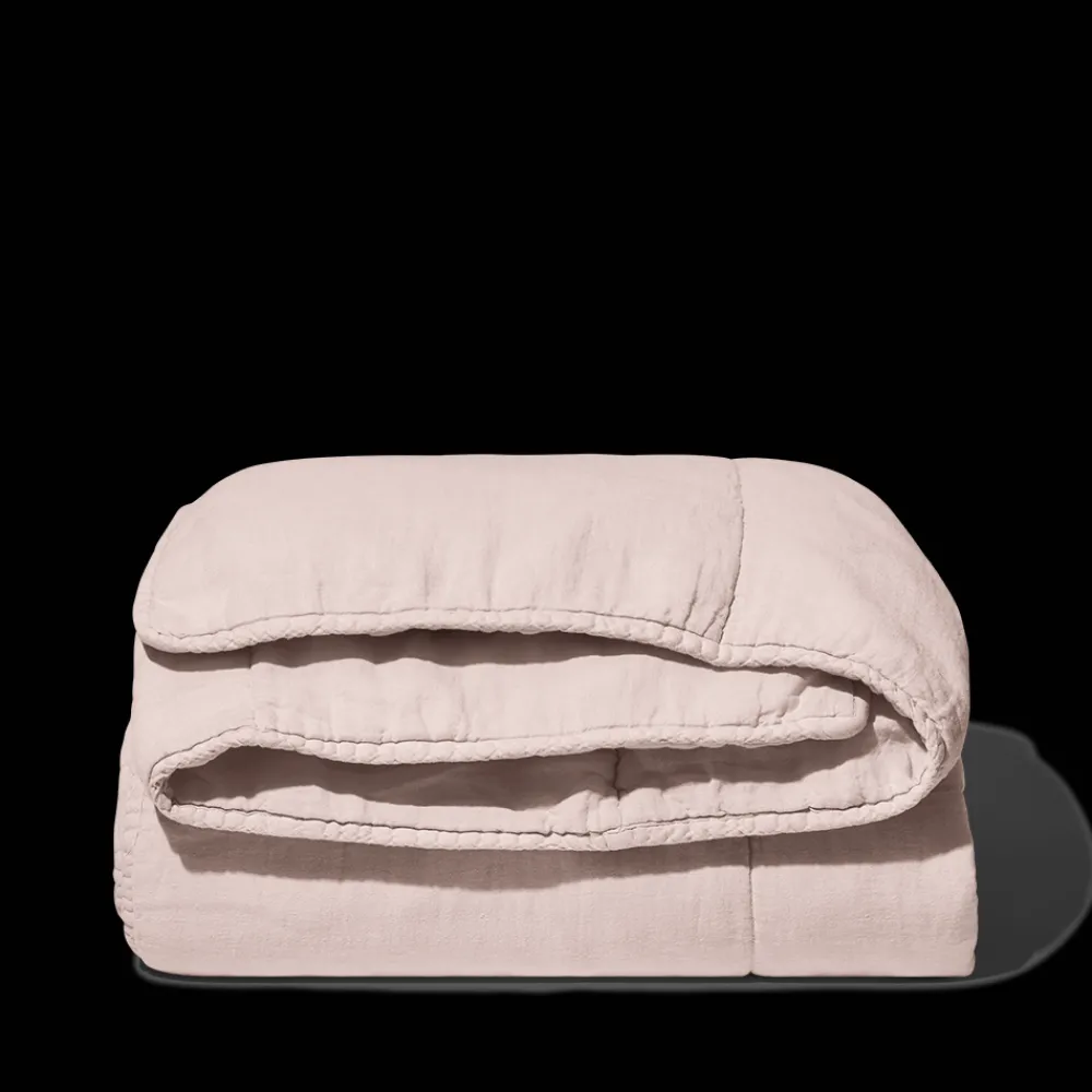 1700 COTEX Édredon en 100% lin lavé - Beige Rosé