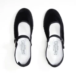 Women Drogheria Crivellini - Ballerines Jane Velvelt à attache - Noir