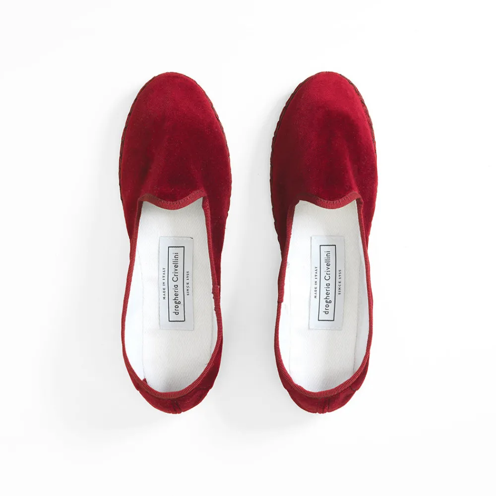 Women Drogheria Crivellini - Ballerines Jane Velvelt - Bordeaux