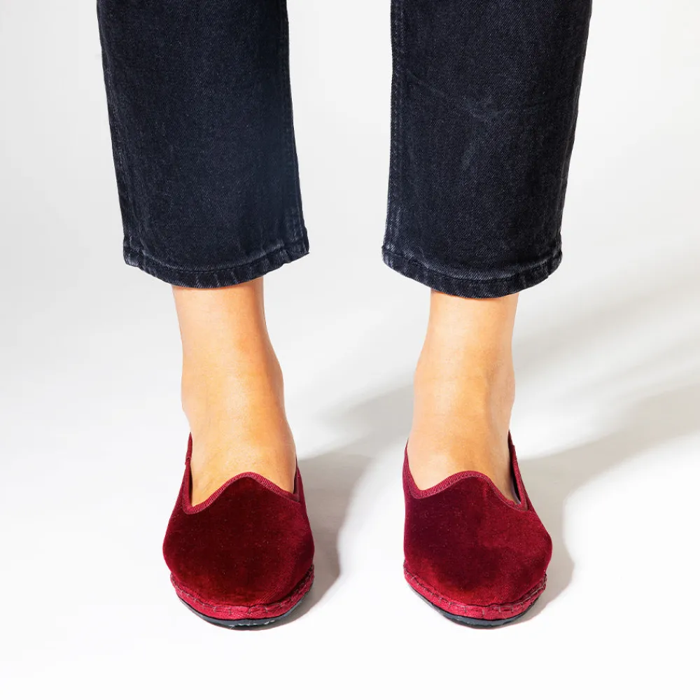 Women Drogheria Crivellini - Ballerines Jane Velvelt - Bordeaux