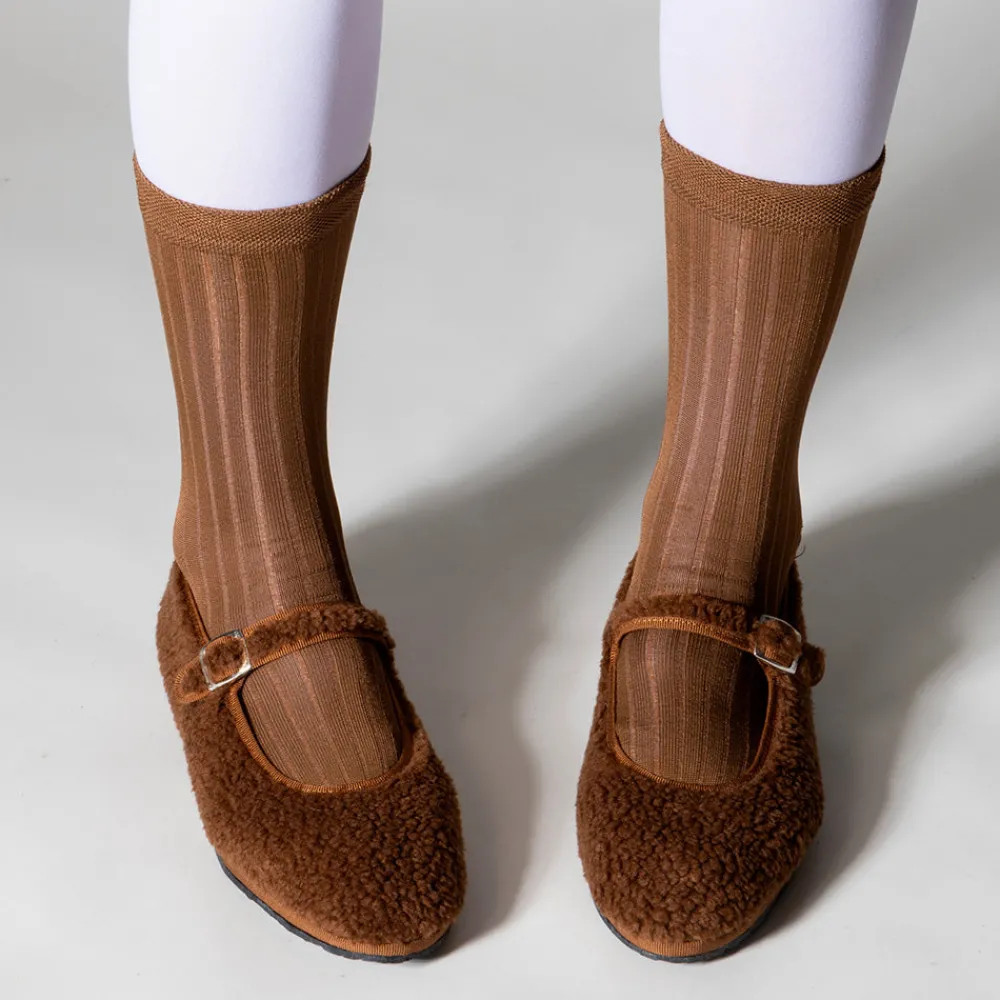 Women Drogheria Crivellini - Ballerines Jane à attache - Marron