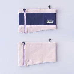 Women ELMER - Écharpe réversible - Beige et bleu marine