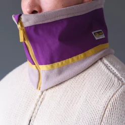 Women ELMER - Écharpe réversible - Beige et violet