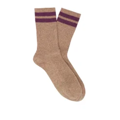Women Escuyer - Chaussettes Rayées - Beige