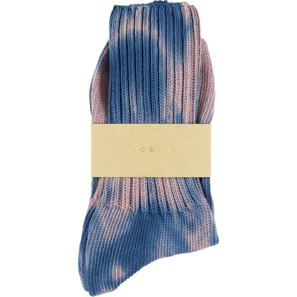 Women Escuyer - Chaussettes Tie & Dye - Indigo