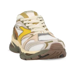 Women Etonic - Baskets Kendari Leaf - Blanc & Moutarde