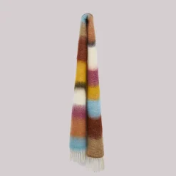 Women Ezcaray - Echarpe Matisse - Bleu/Ecru