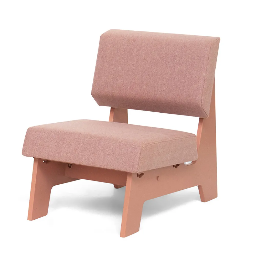 522 PIET HEIN EEK Fauteuil Bas Crisis - Rose - Piet Hein Eek